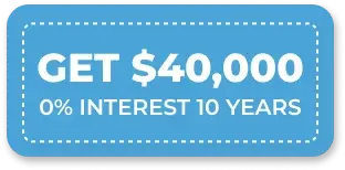 Government loan sticker showing $40,000 HVAC financing offer