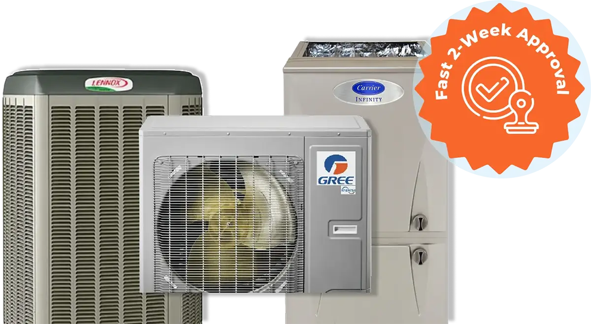 HVAC system including furnace, air conditioner, and heat pump – eligible for $40,000 government-backed loan