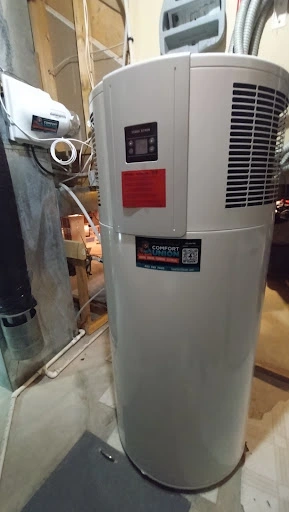 Comfort Union HVAC completing residential heat pump installation in Calgary
