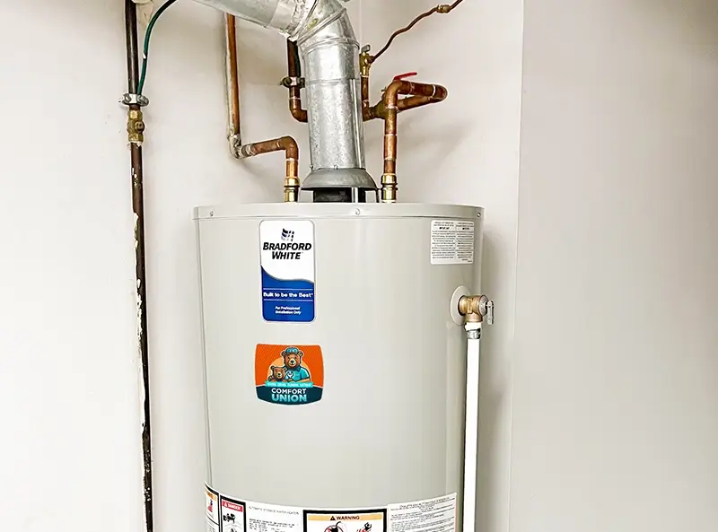 Hot Water Tank installation by comfort Union