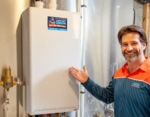 Installing a high-efficiency IBC boiler in a Calgary home