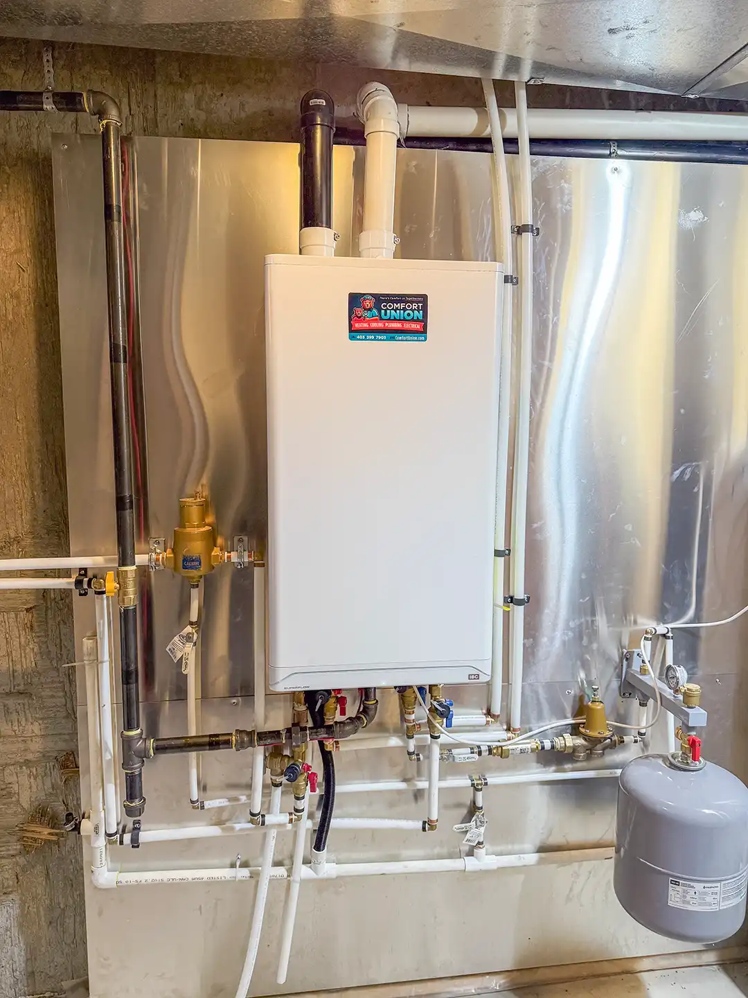 Comfort Union boiler installation for improved home heating