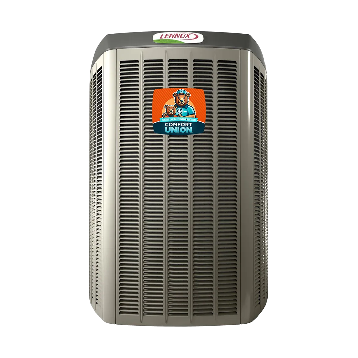 High-efficiency Lennox Elite and Signature Series air conditioner installation in Calgary by Comfort Union for ultra-quiet cooling.