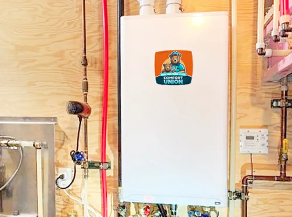 Installed IBC boiler approved by Comfort Union team in Calgary