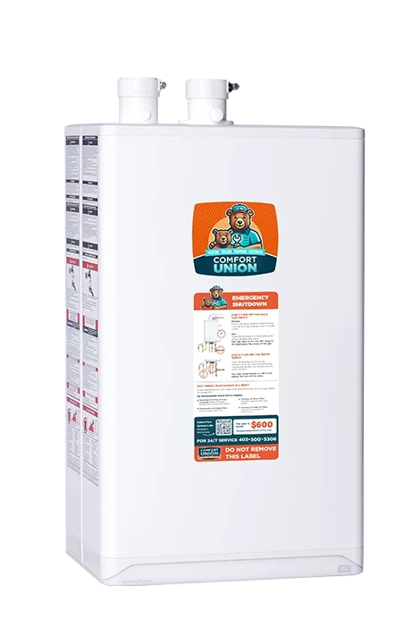 Calgary home with installed IBC boiler by Comfort Union professional