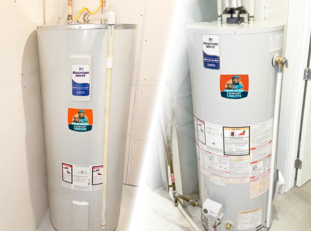 comparison with Bradford White electric vs gas