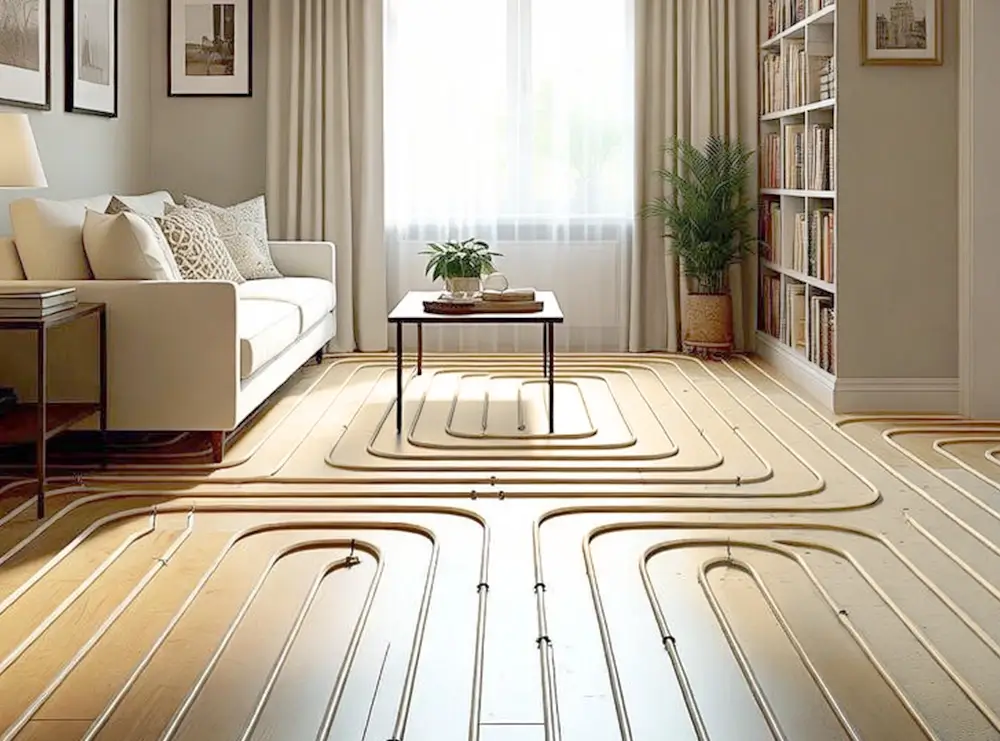 Installed infloor heating by Comfort Union technician in Calgary