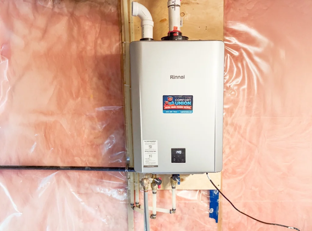 tankless water heater performance in Calgary winter conditions