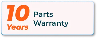 10 years Parts Warranty