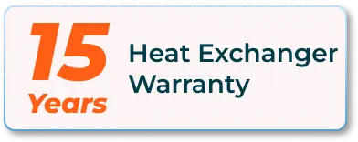 15years heat exchanger warranty