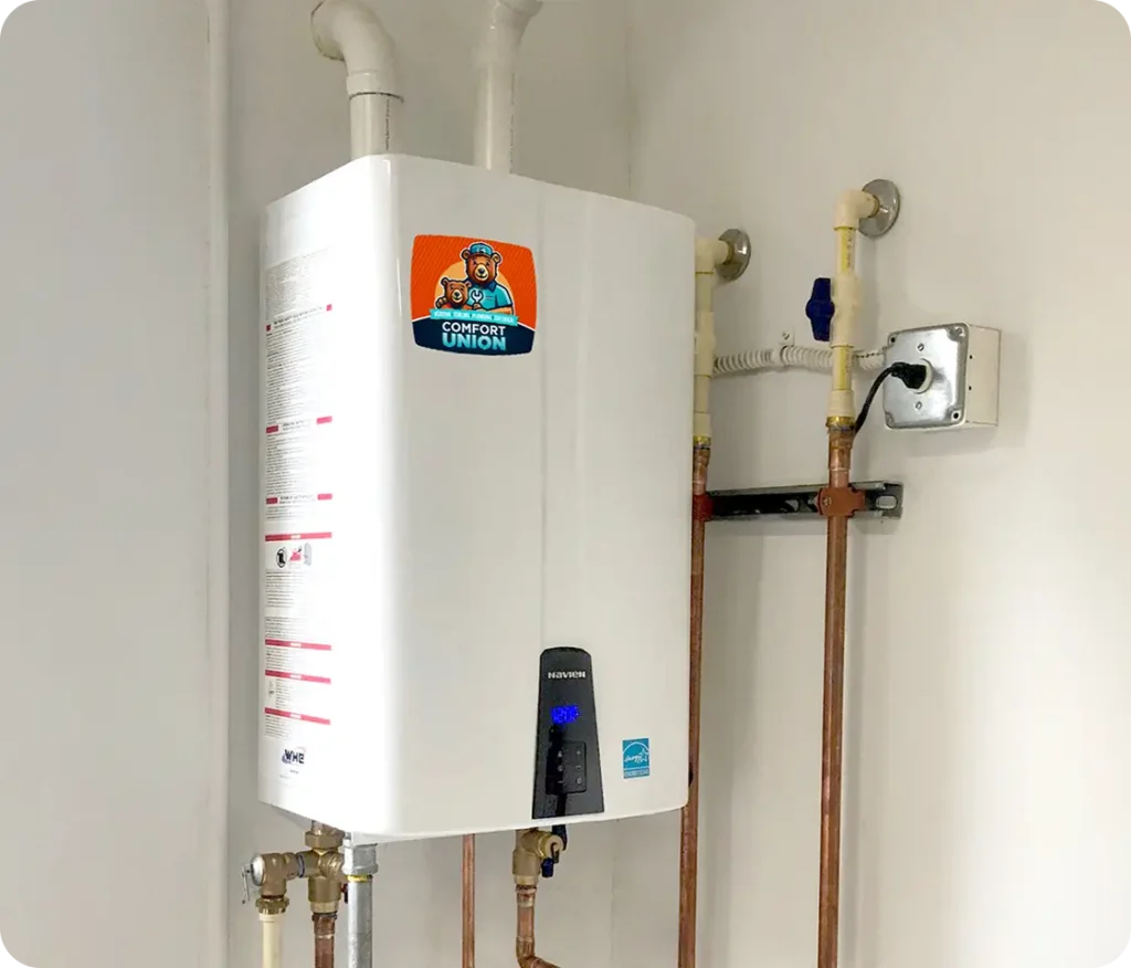 Expert Navien boiler replacement and installation in Calgary by Comfort Union
