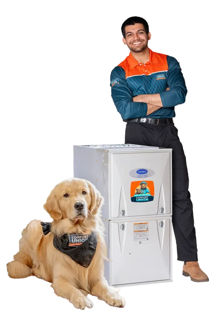 furnace with comfort union technician