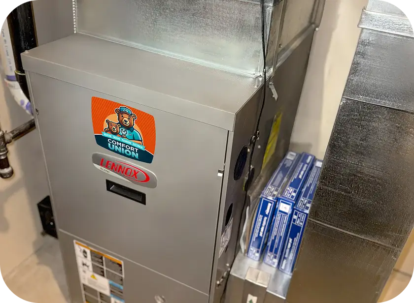 Completed furnace repair delivering reliable heat in Calgary by Comfort Union