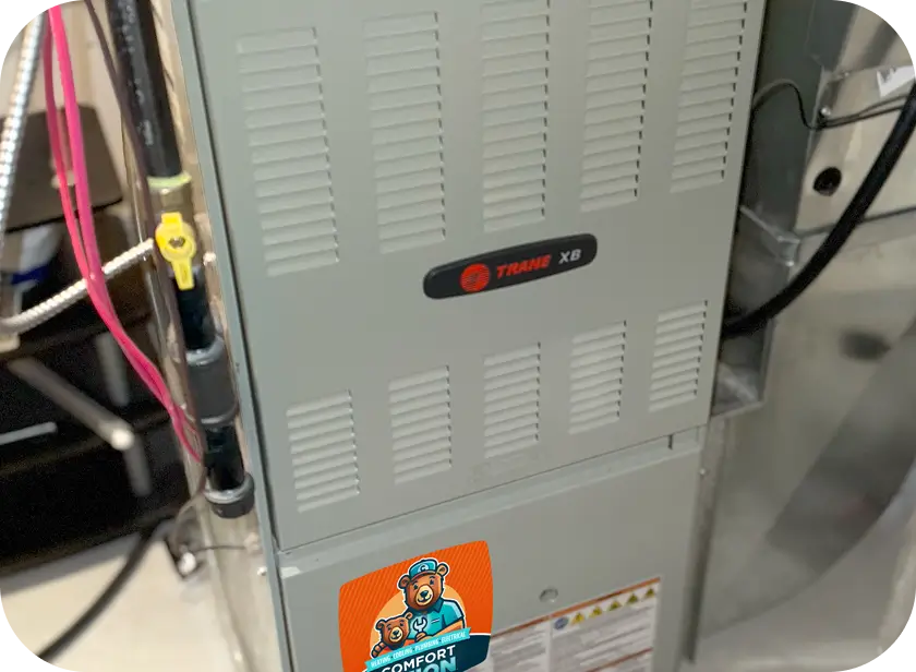 Successfully repaired furnace providing consistent heat in Calgary by Comfort Union