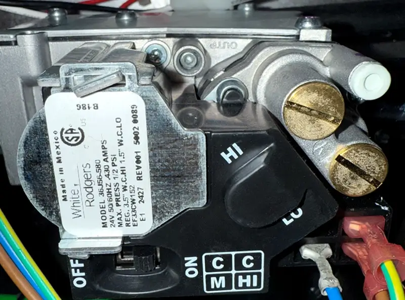 furnace gas valve problems