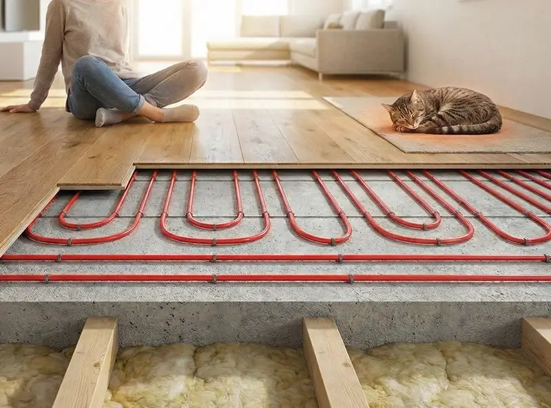 Radiant in floor heating