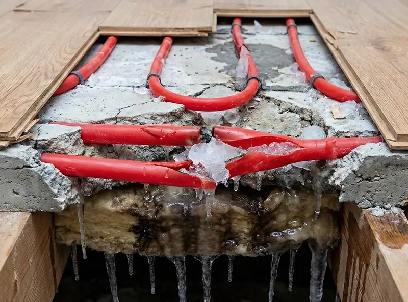 Radiant in floor heating broken