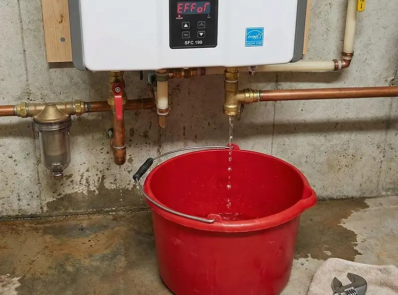 Leaking boiler