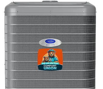 Carrier air conditioner unit installed in Calgary home