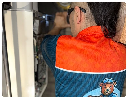 Professional tankless repair service by Comfort Union in Calgary residence
